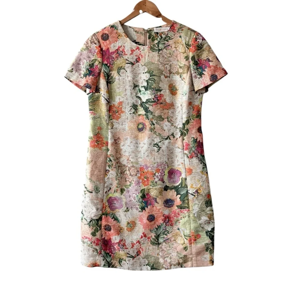Tory Burch Kayle Floral Tweed Dress - Picture 2 of 10